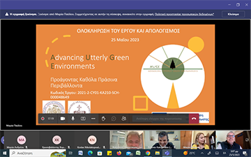 Διαδικτυακή Συνάντηση Ολοκλήρωσης του Έργου ΑUGE